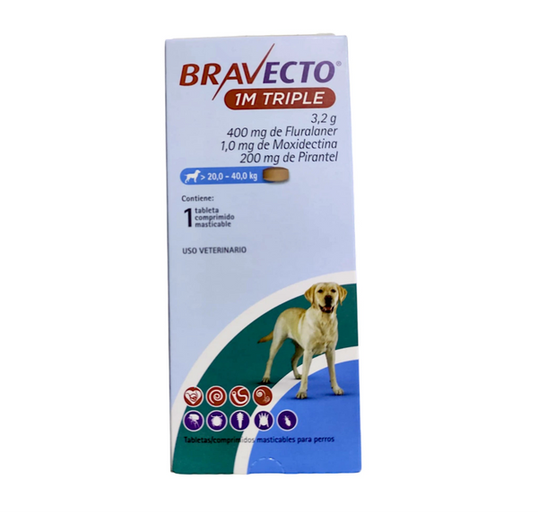 Bravecto 1M Triple 400mg XL