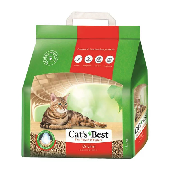 Cat's Best Original Arena Aglutinante sin Esencia para Gato, 2,1 kg (5LTS)