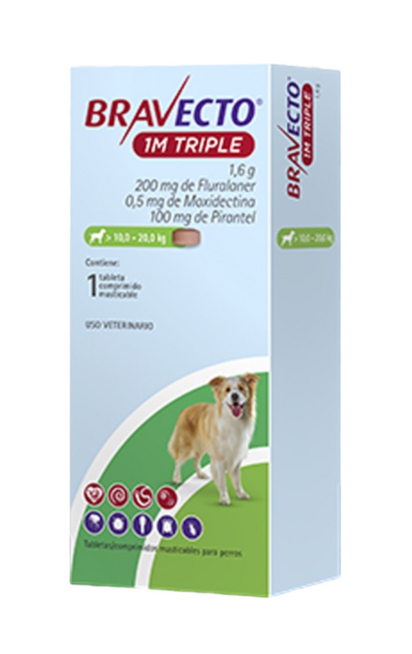 Bravecto 1M Triple 200mg Tab L