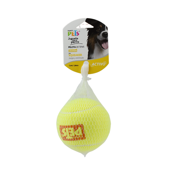 Juguete Pelota Gde De Tenis C/Squeaker - 1 Pz