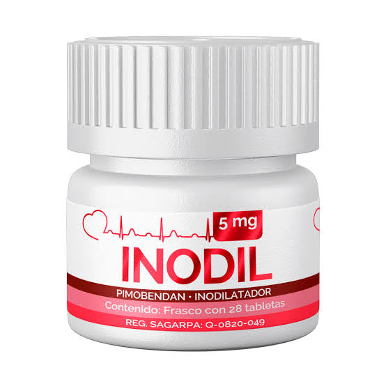 INODIL 5 mg. Frasco con 28 Tabletas