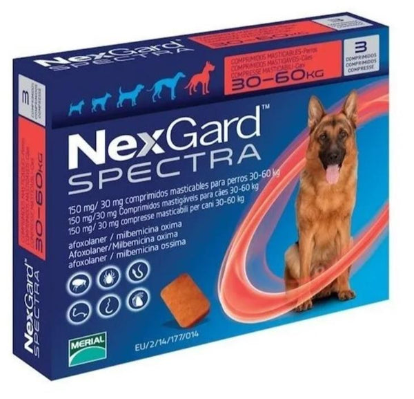 Nexgard Spectra  XL 30-60kg 3 masticables