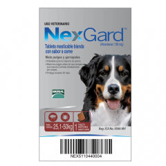 NexGard Antipulgas para Perros de 25.1 a 50 Kg