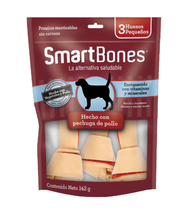 Smart Bones 3 Huesos Pequeños Pechuga de pollo